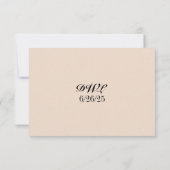 Iridescent Vow QR Code Wedding RSVP Card Kaartje (Achterkant)
