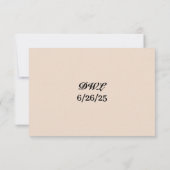 Iridescent Vow Wedding RSVP Card (Achterkant)