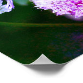 Iridescent Wasp op Flowers Abstracte kleuren Poster (Hoek)