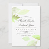 Iridescent Waterverf najaar uitnodigen huwelijk Kaart (Voorkant)