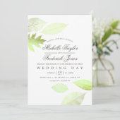 Iridescent Waterverf najaar uitnodigen huwelijk Kaart (Staand voorkant)