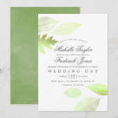 Iridescent Waterverf najaar uitnodigen huwelijk Kaart (Voorkant / Achterkant)