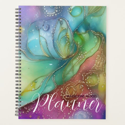 Iridescent Waterverf Planner (Voorkant)