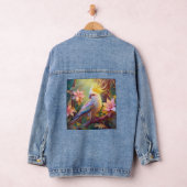 Iridescent Wing Cockatiel Fantasy Bird Denim Jacket (Hangar)