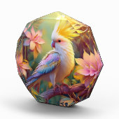 Iridescent Wing Cockatiel Fantasy Bird Fotoblokken (Rechts)