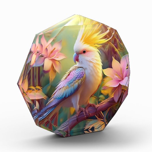 Iridescent Wing Cockatiel Fantasy Bird Fotoblokken (Links)