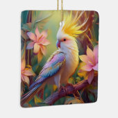 Iridescent Wing Cockatiel Fantasy Bird Keramisch Ornament (Rechts)