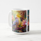 Iridescent Wing Cockatiel Fantasy Bird Koffiemok (Voorkant links)