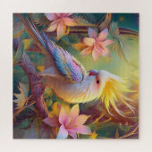 Iridescent Wing Cockatiel Fantasy Bird Legpuzzel (Horizontaal)