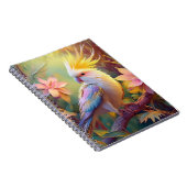 Iridescent Wing Cockatiel Fantasy Bird Notitieboek (Rechterzijde)