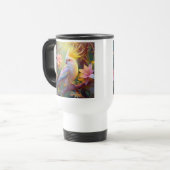 Iridescent Wing Cockatiel Fantasy Bird Reisbeker (Voorkant links)