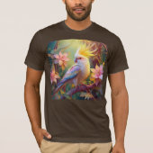 Iridescent Wing Cockatiel Fantasy Bird T-shirt (Voorkant)