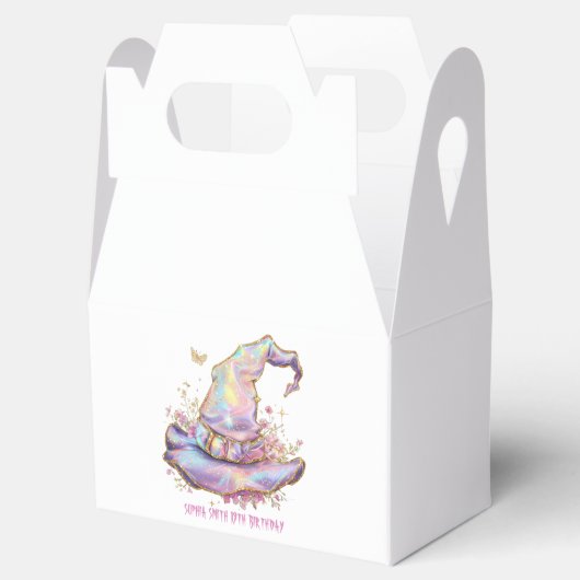 Iridescent Witch Hat Birthday  Bedankdoosjes (Geopend)
