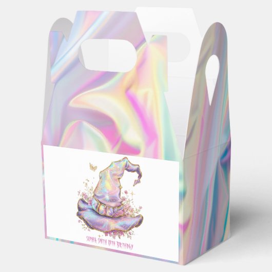 Iridescent Witch Hat Birthday Bedankdoosjes (Geopend)