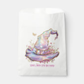 Iridescent Witch Hat Birthday  Bedankzakje (Voorkant)