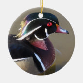 Iridescent Wood Duck Keramisch Ornament (Voorkant)