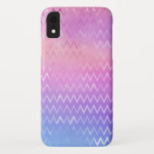 Iridescent Zig Zag Pattern Case-Mate iPhone Case (Achterkant)