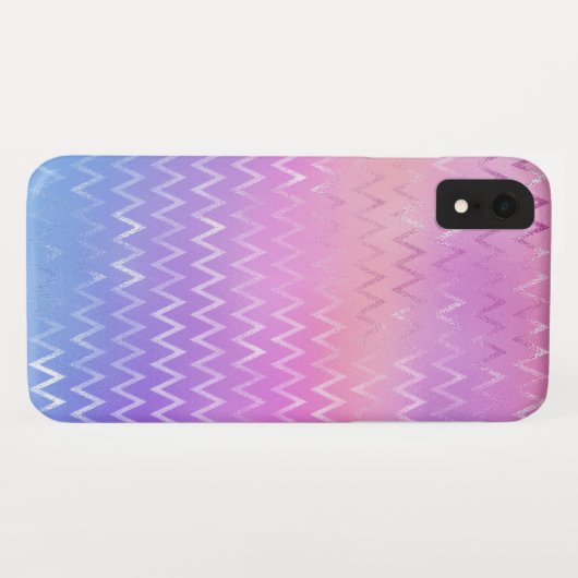 Iridescent Zig Zag Pattern Case-Mate iPhone Case (Achterkant (horizontaal))
