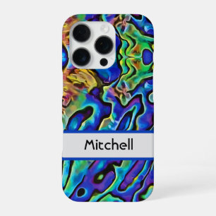 Iridescente Abalone Zeeschelp iPhone 16 Pro Hoesje