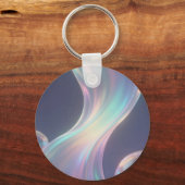 Iridescente Abstracte Belstromen Sleutelhanger (Achterkant)