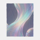 Iridescente Abstracte Belstroming Fleece Deken (Voorkant)