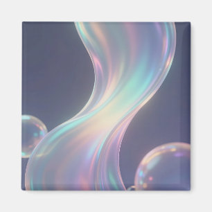 Iridescente Abstracte Belstroming Magneet