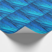 Iridescente Blauwe Vlinder Vleugel Cadeaupapier (Hoek)