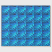 Iridescente Blauwe Vlinder Vleugel Cadeaupapier (Vlak)