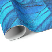 Iridescente Blauwe Vlinder Vleugel Cadeaupapier (Rol Hoek)