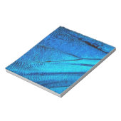 Iridescente Blauwe Vlinder Vleugel Notitieblok (Linkerzijde)