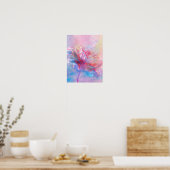 Iridescente Bloem Poster (Keuken)