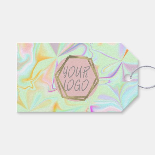Iridescente Boutique Kleding Prijs Maat Hanglabel Cadeaulabel (Voorkant (Horizontaal))