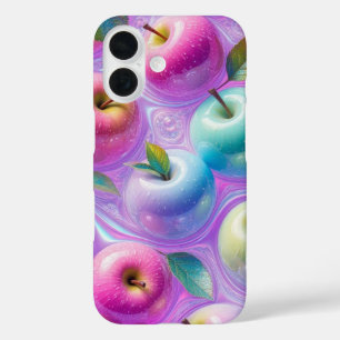 Iridescente Candy Apple Kunst iPhone 16 Hoesje