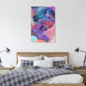Iridescente Draad Gezicht Prisma Portret Canvas Afdruk (Insitu (Slaapkamer))