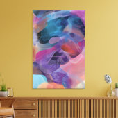 Iridescente Draad Gezicht Prisma Portret Canvas Afdruk (Insitu (Woonkamer))