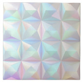 Iridescente geometrische 3D vierkante ID1178 Tegeltje (Voorkant)