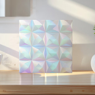 Iridescente geometrische 3D vierkante ID1178 Tegeltje