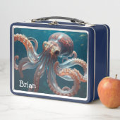 Iridescente Glas Octopus Kunst | Gepersonaliseerd (In situ)