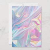 Iridescente Heksenhoed Slecht Tijd Verjaardag  Kaart (Achterkant)