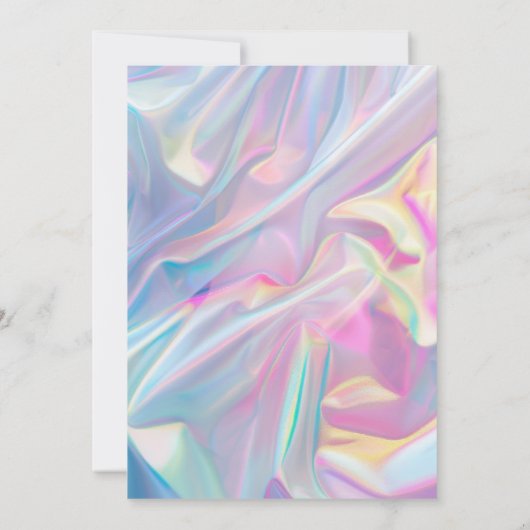 Iridescente Heksenhoed Slecht Tijd Verjaardag Kaart (Achterkant)