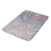 Iridescente holografische werveltextuur badmat (Gekanteld)