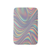 Iridescente holografische werveltextuur badmat (Voorkant Verticaal)