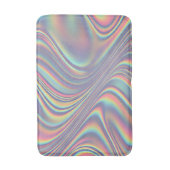 Iridescente holografische werveltextuur badmat (Voorkant Verticaal)