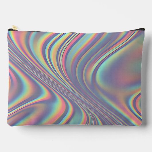 Iridescente holografische werveltextuur etui (Voorkant)