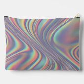 Iridescente holografische werveltextuur etui (Achterkant)