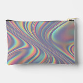 Iridescente holografische werveltextuur etui (Achterkant)