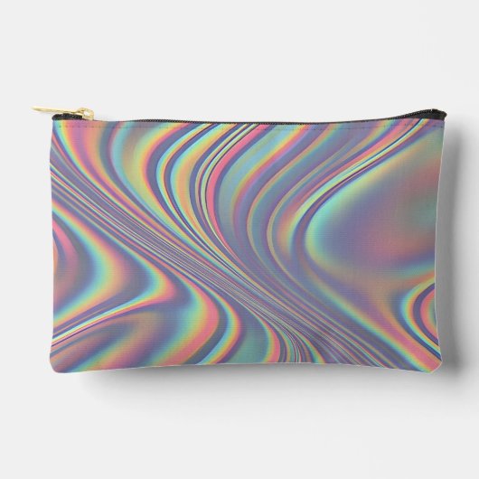 Iridescente holografische werveltextuur etui (Voorkant)