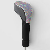 Iridescente holografische werveltextuur golfheadcover (Schuin)