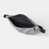 Iridescente holografische werveltextuur heuptasje (Open)