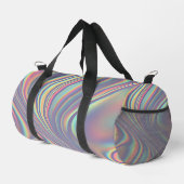Iridescente holografische werveltextuur plunjezak (Rechterhoek)